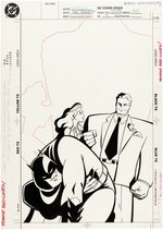 "BATMAN ADVENTURES" VOL. 1 #8 COMIC BOOK COVER ORIGINAL ART BY MIKE PAROBECK.