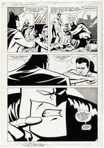 "BATMAN ADVENTURES" VOL. 1 #5 COMIC BOOK COVER ORIGINAL ART BY BRAD RADER.