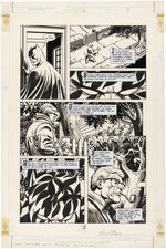 "BATMAN: LEGENDS OF DARK KNIGHT" #18 COMIC BOOK PAGE ORIGINAL ART BY TREVOR VON EEDEN/RUSSELL BRAUN.