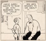 "GASOLINE ALLEY" JUNE 17, 1935 DAILY COMIC STRIP ORIGINAL ART BY FRANK KING.