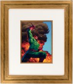 "MARVEL MASTERPIECES - WRECKER" TRADING CARD ORIGINAL ART BY THE BROTHERS HILDEBRANDT.