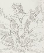X-MEN - WOLVERINE, NIGHTCRAWLER & X-MANSION ORIGINAL ART TRIO BY DAVID BOLLER.