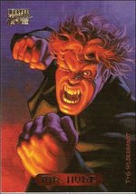 "MARVEL MASTERPIECES - MISTER HYDE" TRADING CARD ORIGINAL ART BY THE BROTHERS HILDEBRANDT.