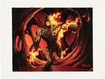 "MAGIC THE GATHERING - CINDER SHADE" CARD ORIGINAL ART BY NELSON DeCASTRO.