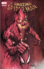 "AMAZING SPIDER-MAN" #800 RED GOBLIN VARIANT COMIC BOOK COVER ORIGINAL ART BY LUCIO PARRILLO.