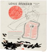 "LONE RANGER WALKING TOY" PREMIUM PROTOTYPE ORIGINAL ART LOT.