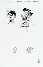 "BATMAN/TEENAGE MUTANT NINJA TURTLES ADVENTURES" #2 COMIC BOOK VARIANT COVER ORIGINAL ART LOT.
