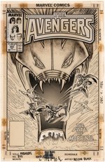 "AVENGERS" #293 COMIC BOOK COVER ORIGINAL ART BY JOHN BUSCEMA.