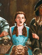 "THE WIZARD OF OZ" PAINTING ORIGINAL ART BY KEN BARR.