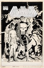 "THE PUNISHER: BLOODLINES" COMIC BOOK COVER ORIGINAL ART BY DAVE COCKRUM.