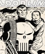 "THE PUNISHER: BLOODLINES" COMIC BOOK COVER ORIGINAL ART BY DAVE COCKRUM.