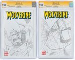 "WOLVERINE" #1 NOVEMBER 2010 LOT OF TWO BLANK COVER W/SKETCH CGC 9.8 NM/MINT SIGNATURE SERIES.