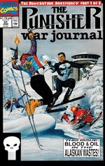 "PUNISHER WAR JOURNAL" VOL. 1 #31 COMIC BOOK COVER ORIGINAL ART BY JOE JUSKO.