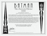 "BATMAN & MR. FREEZE: SUBZERO" SIGNED & FRAMED LIMITED EDITION CEL.