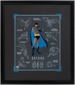 "BATMAN: THE ANIMATED SERIES" FRAMED LIMITED EDITION MODEL SHEET CEL.