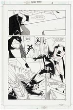 "BATMAN BEYOND" VOL. 2 #1 COMIC BOOK PAGE ORIGINAL ART BY CRAIG ROUSSEAU.