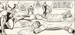 JACK KIRBY "FANTASTIC FOUR" #36 COMIC BOOK PAGE ORIGINAL ART WITH MEDUSA & FRIGHTFUL FOUR.
