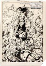 "ARAK, SON OF THUNDER" #31 COMIC BOOK PAGE ORIGINAL ART BY ERNIE COLÓN.
