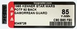 "STAR WARS: POWER OF THE FORCE - GAMORREAN GUARD" 92 BACK AFA 85 Y-NM+.