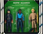 "STAR WARS: THE EMPIRE STRIKES BACK - BESPIN ALLIANCE" 3-PACK SERIES 1 AFA 75 EX+/NM.