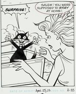 "SABRINA THE TEENAGE WITCH" #47 COMIC BOOK PAGE ORIGINAL ART BY HOLLY GOLIGHTLY.