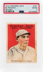 1915 CRACKER JACK ED ROUSCH #161 PSA GOOD 2 (ROOKIE CARD).