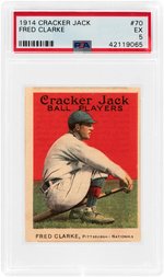 1914 CRACKER JACK FRED CLARKE #70 PSA EX 5.
