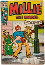 "MILLIE THE MODEL" #190 COMIC BOOK COVER ORIGINAL ART BY STAN GOLDBERG.