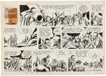 "FLASH GORDON" 1961 SUNDAY PAGE ORIGINAL ART BY MAC RABOY.