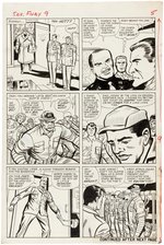 "SGT. FURY AND HIS HOWLING COMMANDOS" #9 COMIC PAGE ORIGINAL ART BY DICK AYERS.