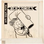 "ACE COMICS" #109 COMIC BOOK COVER ORIGINAL ART (THE KATZENJAMMER KIDS) BY JOE MUSIAL.