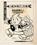 "ACE COMICS" #122 COMIC BOOK COVER ORIGINAL ART (THE KATZENJAMMER KIDS) BY JOE MUSIAL.