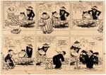 "POLLY AND HER PALS" PARTIAL 1935 SUNDAY ORIGINAL ART BY CLIFF STERRETT.