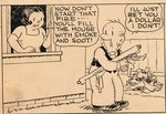 "ALEXANDER SMART, ESQ." & "DAFFY DOODLES" 1935 SUNDAY PAGE ORIGINAL ART BY DOC WINNER.