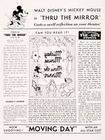 “MICKEY MOUSE IN THRU THE MIRROR” PUBLICITY FOLDER.