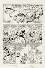 MARVEL COMIC ORIGINAL ART BY DON SIMPSON FEATURING SPIDER-MAN, X-MEN & FANTASTIC FOUR CHARACTERS.