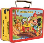 "MICKEY MOUSE - DONALD DUCK" METAL LUNCHBOX WITH RARE SHIPPING BOX.