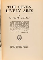 "THE 7 LIVELY ARTS" LIMITED EDITION HARDCOVER TREATISE ON 1920s POP CULTURE (SIGNED BY THE AUTHOR).