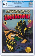 "ADVENTURES INTO THE UNKNOWN" #6 AUGUST-SEPTEMBER 1949 CGC 6.5 FINE+.