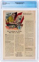 "AMAZING SPIDER-MAN" #6 NOVEMBER 1963 CGC 6.5 FINE+ (FIRST LIZARD).