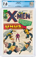 "X-MEN" #8 NOVEMBER 1964 CGC 7.0 FINE/VF.