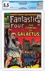 "FANTASTIC FOUR" #48 MARCH 1966 CGC 5.5 FINE- (FIRST SILVER SURFER & GALACTUS).
