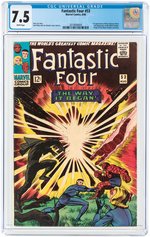 "FANTASTIC FOUR" #53 AUGUST 1966 CGC 7.5 VF- (FIRST KLAW).