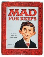 "MAD FOR KEEPS" PRESENTATION HARD COVER WITH ALEX TOTH SELF PORTRAIT ORIGINAL ART.