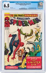 "AMAZING SPIDER-MAN" ANNUAL #1 1964 CGC 6.5 FINE+ (FIRST SINISTER SIX).