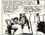 "BATMAN" VOL. 1 #197 COMIC BOOK PAGE ORIGINAL ART BY FRANK SPRINGER.