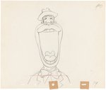 "SILLY SYMPHONIES - MOTHER GOOSE GOES HOLLYWOOD" PRODUCTION DRAWING ORIGINAL ART TRIO.