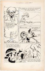 "CLASSICS ILLUSTRATED" #516 COMPLETE "ALADDIN AND HIS LAMP" COMIC STORY ORIGINAL ART LOT.