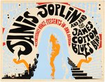 IMPORTANT & RARE "JANIS JOPLIN" 1969 ANN ARBOR, MICHIGAN CONCERT POSTER.