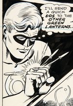"GREEN LANTERN" #63 COMIC BOOK PAGE ORIGINAL ART BY JACK SPARLING.